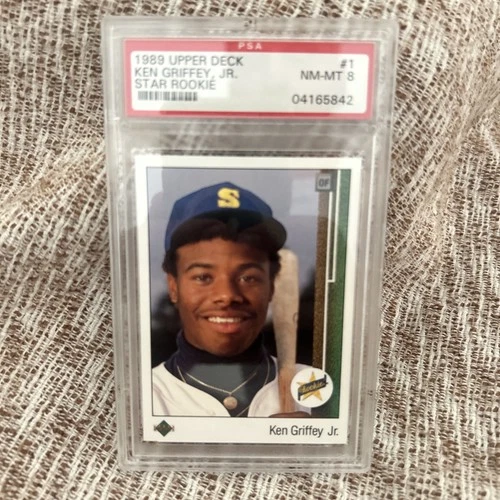 PSA 8 1989 Upper Deck - Star Rookie Ken Griffey Jr #1 (RC) 🔥🔥