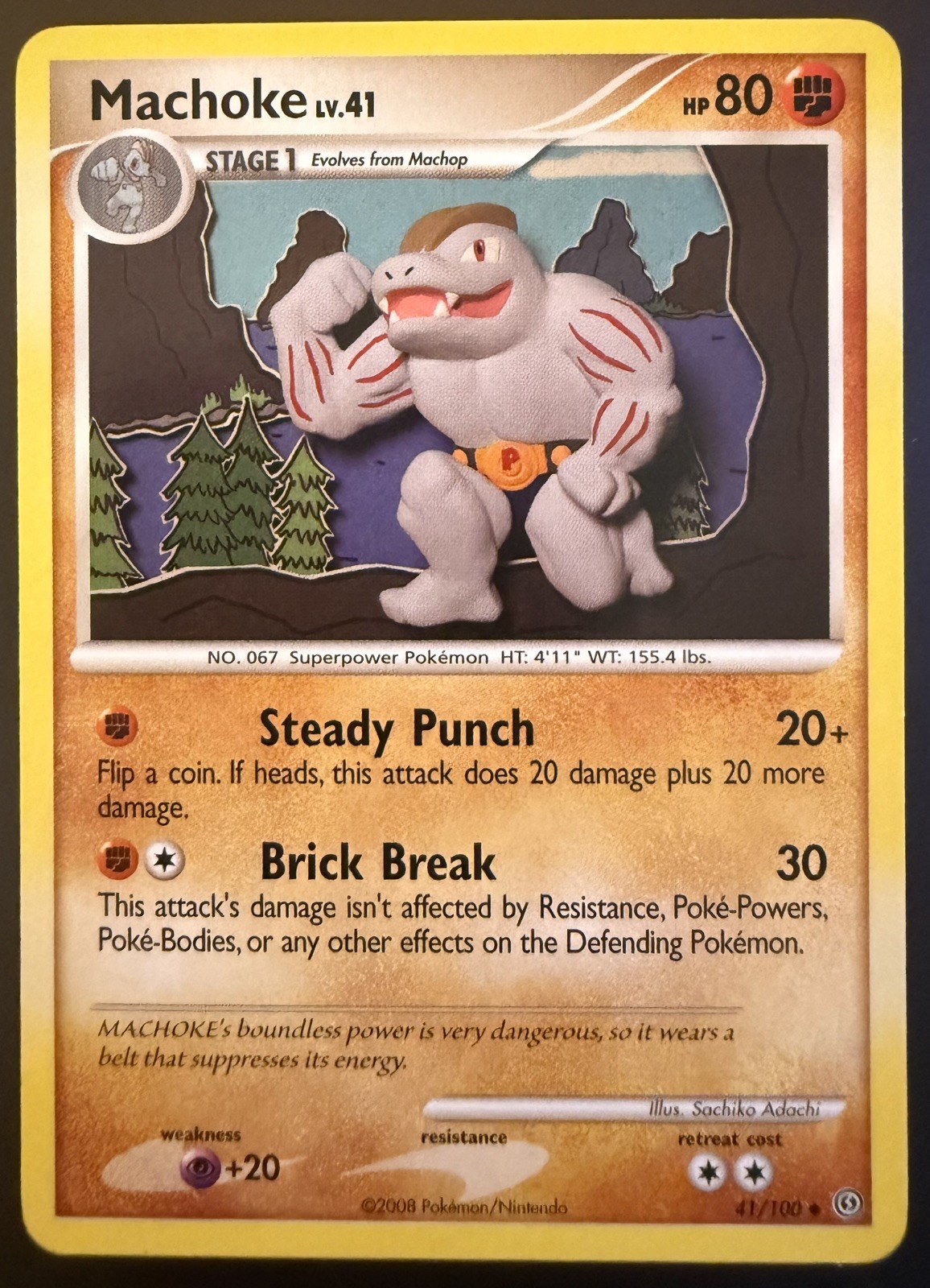 Machoke Uncommon Stormfront 41/100 Pokemon - LP