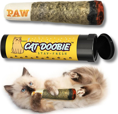 Crinkle Kitten Kicker Cat Toy with Extra Strong Catnip for Indoor Cats