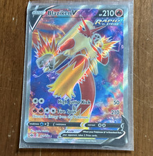 Pokémon Blaziken V Ultra Rare Full Art Rapid Strike Holo 161/198 Chilling Reign on eBay