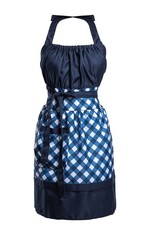 Lovely Flower Pattern Retro Aprons With Large Pockets for Women Girls Cooking...