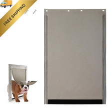 PAC11-11038 Dog Door Replacement Flap - Pet Doggie Medium, Gray