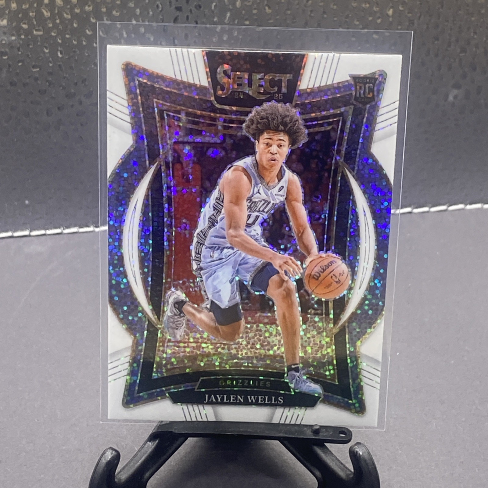 2024-25 Select Jaylen Wells Rookie Concourse White Sparkle Prizm    SSP