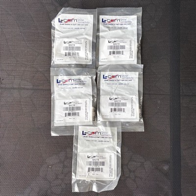 Lot of 5, L-Com RF Coaxial Adapter AXA-SMSM, SMA Male / Male