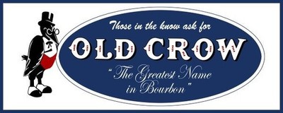 Old Crow Bourbon Whiskey - Greatest Name New Sign 48'' Wide Diecut USA STEEL