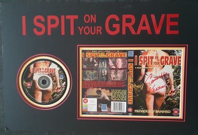 CAMILLE KEATON -Signed 21x14 Mounted DVD Cover + Disk - I SPIT ON YOUR GRAVE