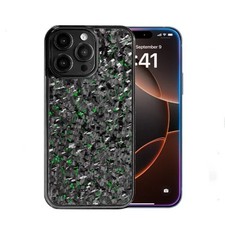 Genuine Forged Carbon Fiber Magsafe Case for iPhone 16 Pro Max Frame Armor Cover