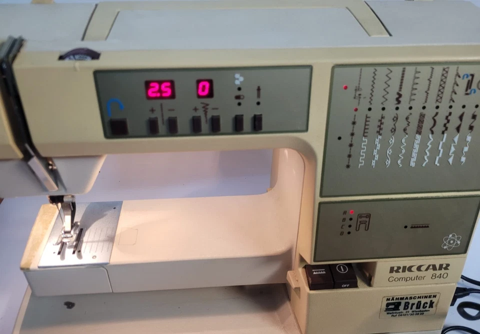 Riccar Computer 840 ☆ computergesteuerte Freiarm-Nähmaschine - Bild 4 von 4