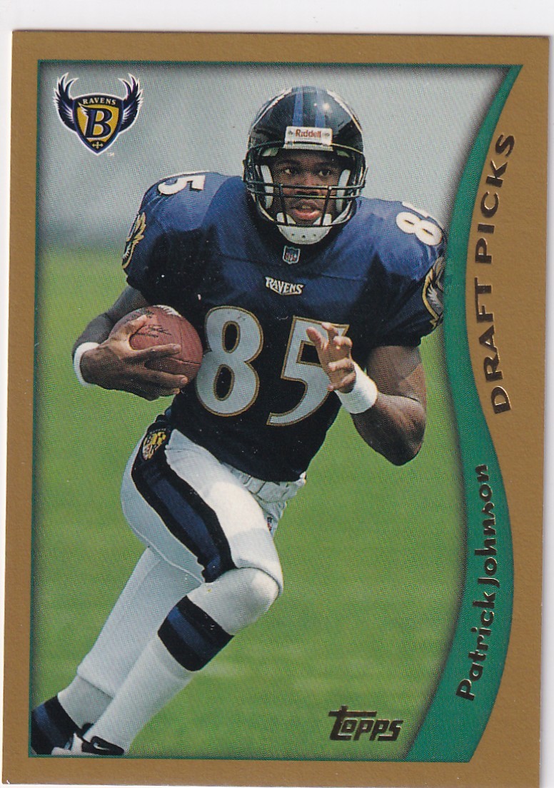 1998 TOPPS #358 PATRICK JOHNSON DRAFT PICKS- BALTIMORE RAVENS