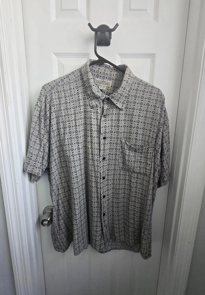 Natural Issue Short Sleeve Regular Fit Casual Button-Down Shirts