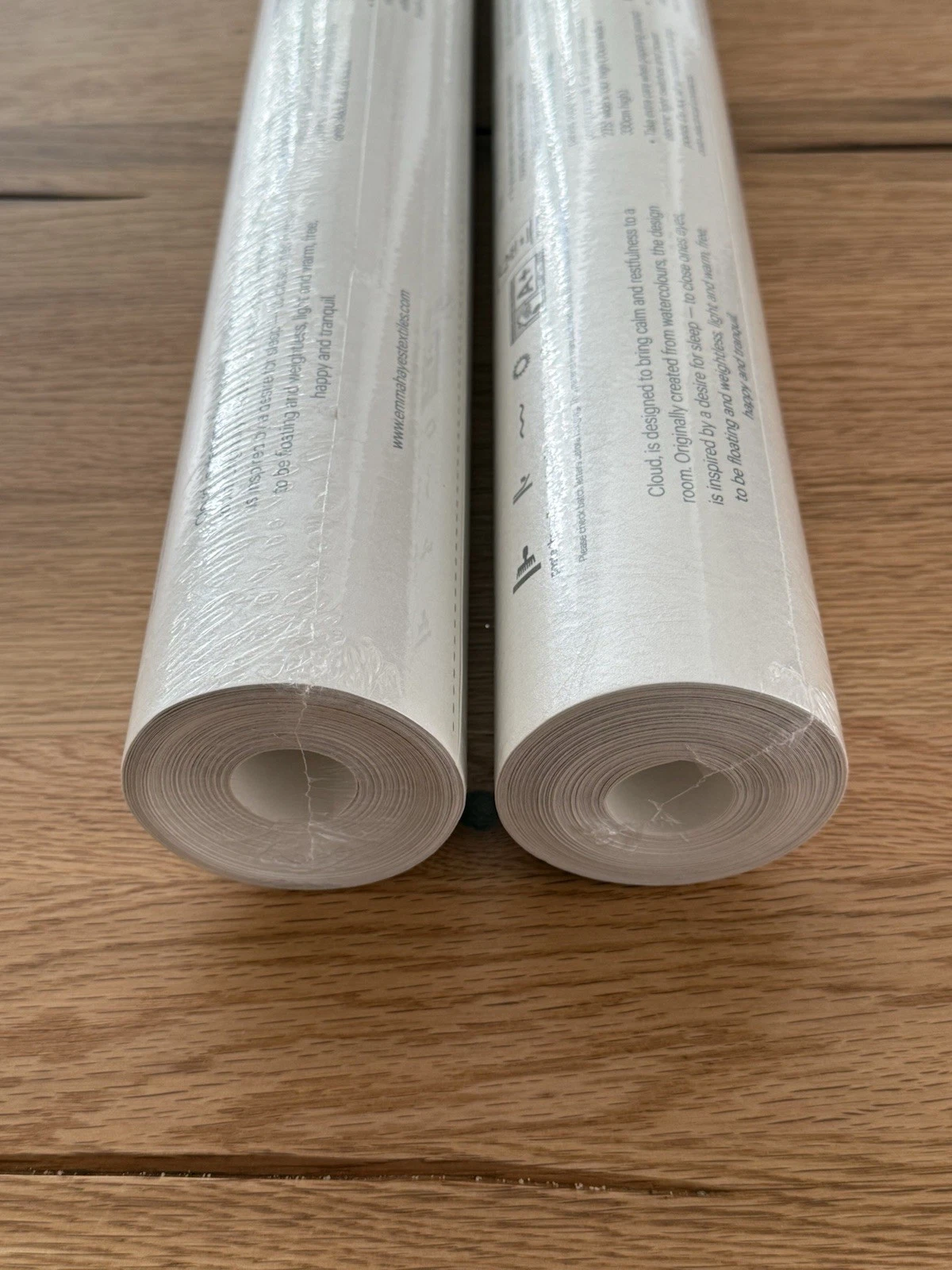 2 Rolls Emma Hayes Clouds Wallpaper Mauve EH020CM 10m x 70cm - Brand New Sealed 9