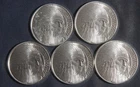 FIVE (5) INDIAN BUFFALO 1 OZ .999 SILVER ROUNDS ( 5 OZ TOTAL)  LOT 061006