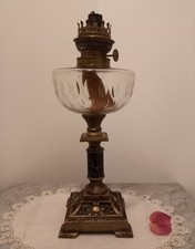 Lampada A Petrolio Francese  Fine ‘800.