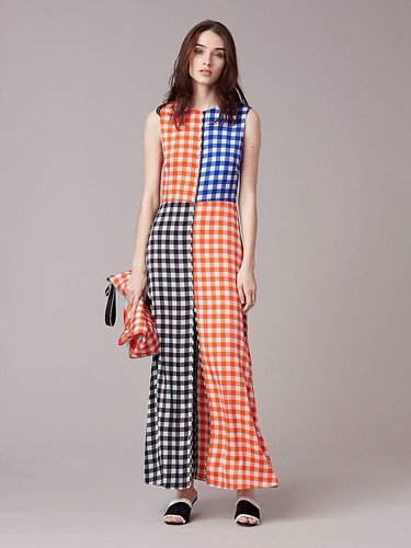 4 6 DVF Diane von Furstenberg Vogue Bloque de Color Guinga Seda Maxi Vestido Aberturas - Imagen 8 de 24