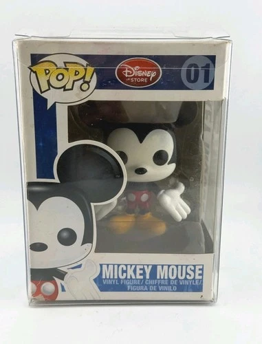 Funko Pop Disney Mickey Mouse 01 Red Label Disney Store Exclusive Figure READ IN