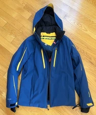 Obermeyer Charger Jacket Men's M Ski Jacket Recco Blue Insulated