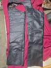 XPERT Performance Gear Black Leather Chaps  Size XS BRAN NEW W TAGS RARE 80'S  — photo 1