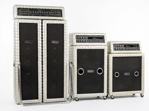 Vintage 1970s Kustom Silver Sparkle Tuck and Roll Amplifier Collection