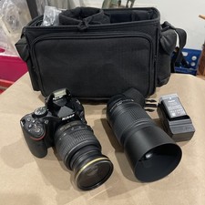 Nikon D5200 24.1MP Digital SLR Camera w Two Lens  Bag w/ Accessories, NICE