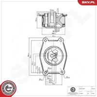 Esen SKV 75SKV207 Lagerung, Motor Links FüR Opel