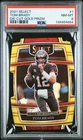 2021 Panini Select #1 Tom Brady Die-Cut Gold Prizm /10 PSA 8
