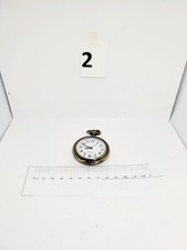 Pocket Watch Black Arabic Hour Numbers no front