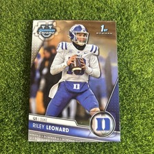 2023 1st Bowman Chrome U Football Riley Leonard Duke  #6 Notre Dame F48
