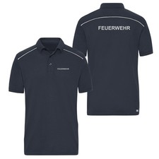 Poloshirt Reflect Feuerwehr Dienstkleidung Sachsen-Anhalt Feuerwehr Polo