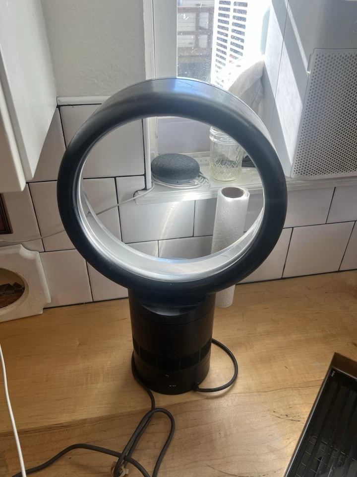 Ventilador de mesa Dyson 10 pulgadas AM06 multiplicador de aire negro ventilador de escritorio fresco sin control remoto Foto 3 de 4