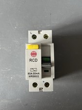 Wylex 80A 240V 30mA 2 Pole RCD (WRS80/2) Type AC