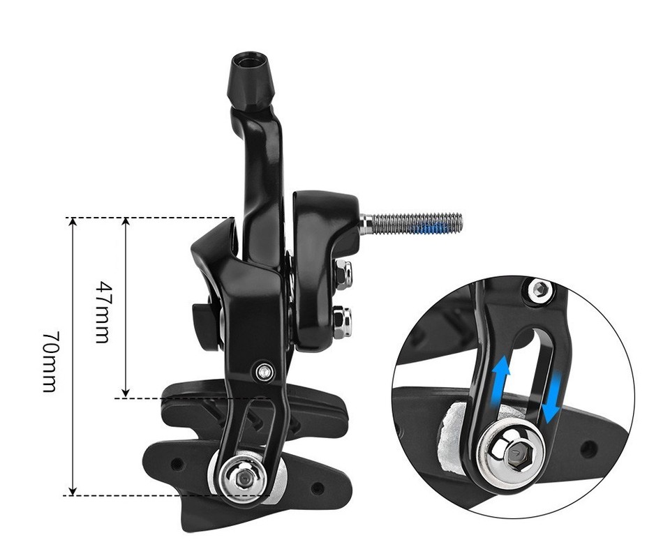 MEROCA BR-R7000 adjustable brake pad detail