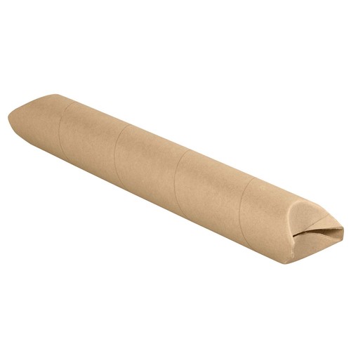 Snap Seal Kraft Mailing Tubes, 3 x 12 Inches, Pack of 24, for Shipping, Stori...
