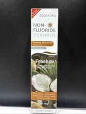 Soothing Coconut Oil Non-Fluoride Whiting Toothpaste w/Cooling Mint Aroma 4.23oz