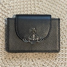 Vivienne Westwood Black Accordion Card Holder Wallet