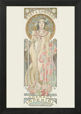 Alphonse Mucha gerahmtes Wandbild Poster Leinwanddruck Bild