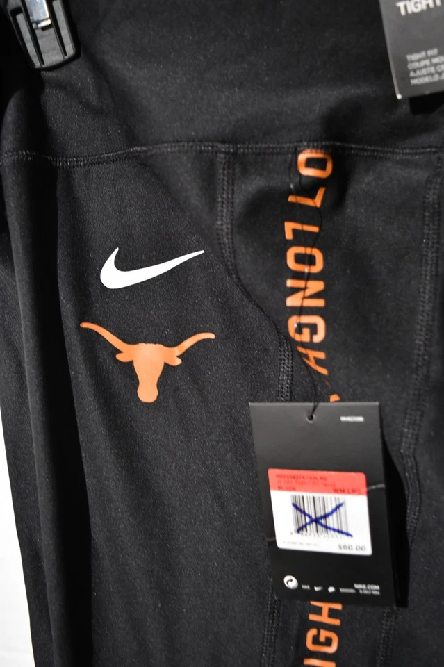 TEXAS LONGHORNS NIKE Negro Leggings Medias PANTALONES NCAA Mujer S-XL NUEVO CON ETIQUETAS 60.00 NUEVO EN PAQUETE Foto 4 de 4
