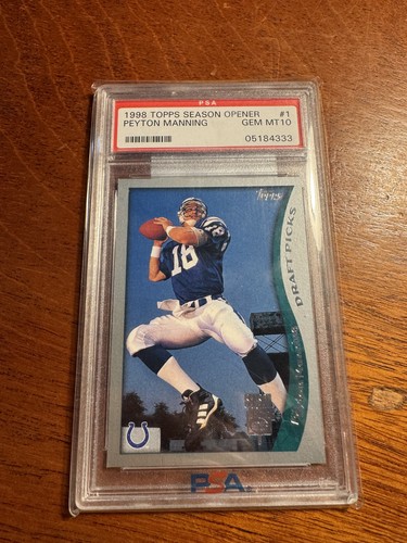 PEYTON MANNING  1998 Topps Season Opener. PSA Graded Gem Mt 10