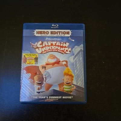 Captain Underpants: the First Epic Movie (Hero Edition) (Blu-ray, 2017) Blu-ray 
