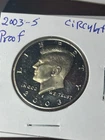 2003 S Proof circulated Kennedy Half Dollars ka