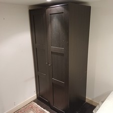 Dressing Ikea Rakkestad 2 Portes Marron Foncé (80x169x65 cm)