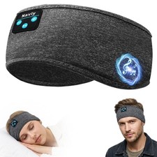 Navly Sleep Headphones, 12Hrs Sports Headband with Soft Cozy Earbuds Comforta...