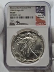 1986-S American Silver Eagle $1 ASE NGC MS69 Mercanti Signed