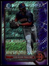 2022 Bowman #BCP-175 Eddinson Paulino Purple Shimmer Refractor #/250