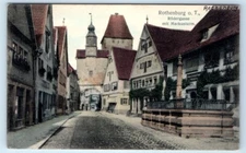 ROTHENBURG o.T. Rodergasse mit Markusturm - GERMANY Postcard