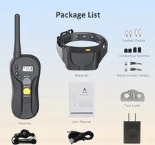 Dog Shock Collar - 3000Ft Training Collar w/ Remote for Small/Medium/Large Dogs