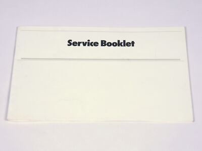 Genuine BMW E30 Book. Service Booklet with entries 01779781937