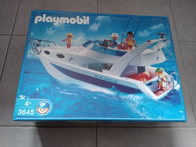 Famille sur yacht (Blue Marlin) - Playmobil en vacances 3645-B - Prix & Rareté