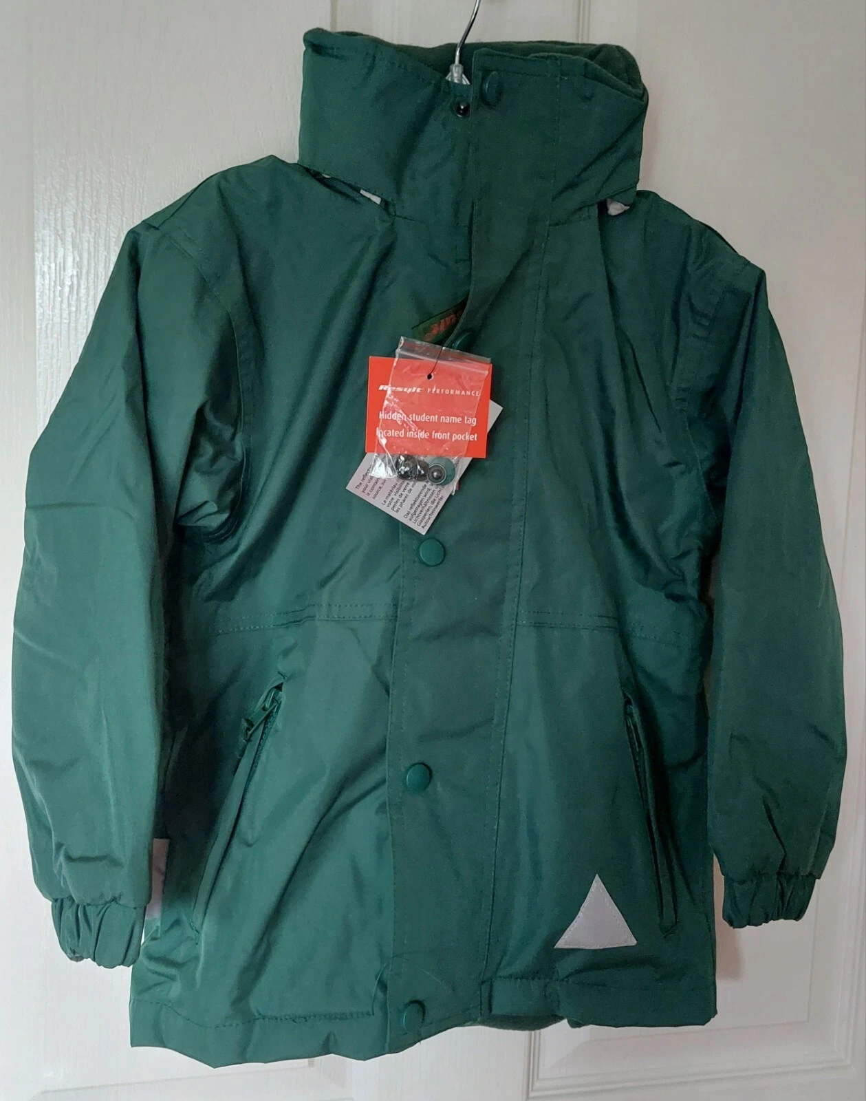 Result Unisex Reversible jacket, waterproof and fleece, bottle green, 3-4 y, XS