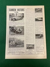 CAMDEN MOTORS LTD ROLLS ROYCE PHANTOM 1931 , 1936 & 1936 ADVERT A4 FILE 43