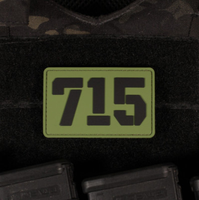 Russian 715 Team PVC Patch Green & Black